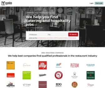 RYsto.com(Jobs in the restaurant industry) Screenshot