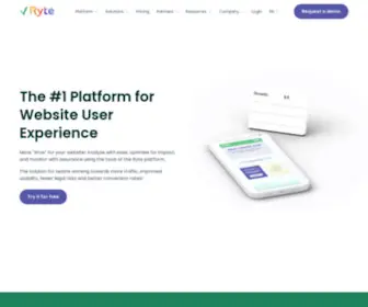 Ryte.me(The #1 Platform for Website User Experience) Screenshot