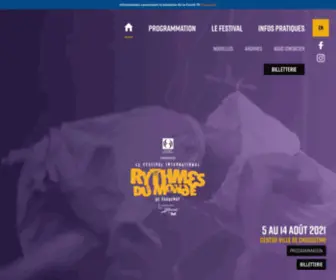 RYThmesdumonde.com(Le Festival des Rythmes du Monde du 10 au 14 août 2022) Screenshot