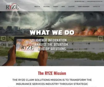 Ryzeclaims.com(RYZE Claim Solutions) Screenshot