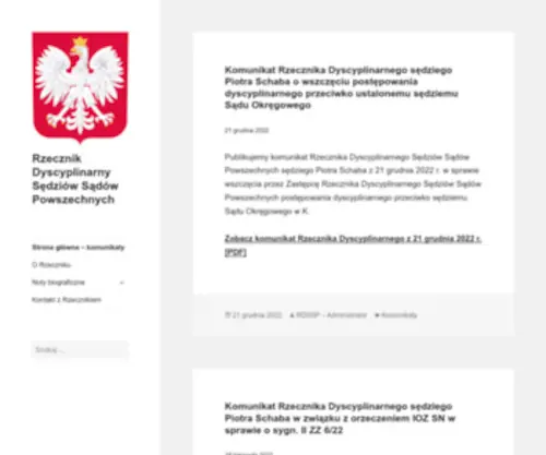 Rzecznik.gov.pl(Dyscyplinarny) Screenshot