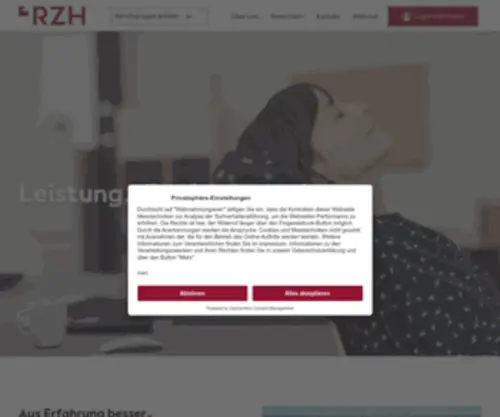 RZH.de(Leistung, die sich auszahlt) Screenshot