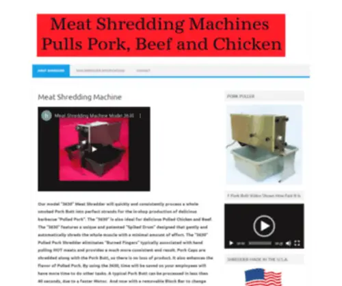 Rzmanufacturing.com(Meat Shredding Machine) Screenshot