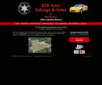 Rzrautosalvage.com(RZR Auto Salvage & Sales of Marinette) Screenshot