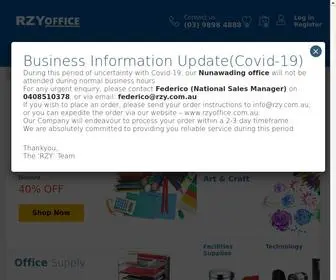 Rzyoffice.com.au(Office stationary Melbourne) Screenshot