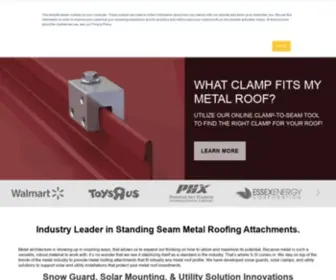S-5.com(Metal Roof Brackets & Clamps) Screenshot