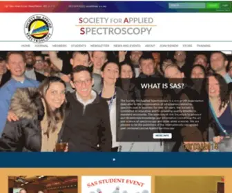 S-A-S.org(Society For Applied Spectroscopy) Screenshot