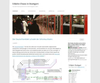 S-Bahn-Chaos.de(S-Bahn-Chaos in Stuttgart) Screenshot