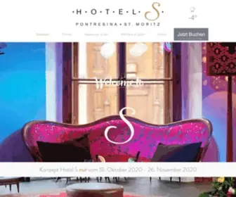 S-Hotel.ch(Hotel S Pontresina) Screenshot