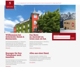S-Hotels.com(Hotels und Gastronomiebetriebe der Familie Schwärzler in Vorarlberg und Liechtenstein) Screenshot