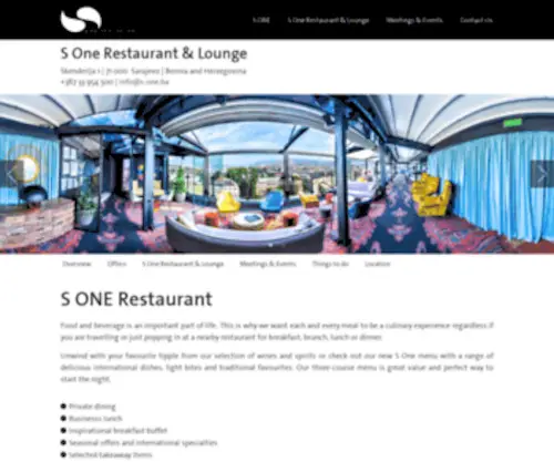 S-One.ba(S One Restaurant & Lounge) Screenshot