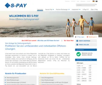 S-Pay.me(Startseite) Screenshot