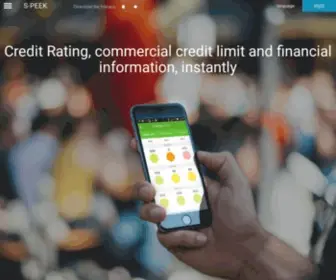 S-Peek.com(Financial information and credit rating of companies) Screenshot