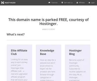 S-S.store(Parked Domain name on Hostinger DNS system) Screenshot