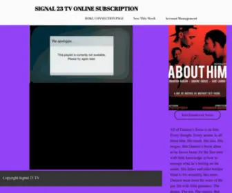 S23Onlinemembership.com(Signal 23 TV) Screenshot