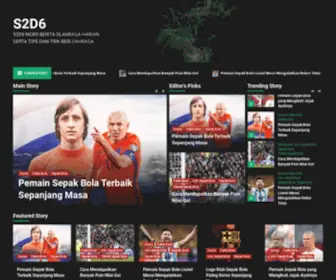 S2D6.com(S2D6 News Berita Olahraga Harian Serta Tips dan Trik Berloahraga) Screenshot