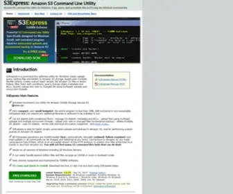 S3Express.com(Amazon S3 Command Line Utility) Screenshot