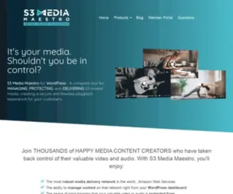 S3Mediamaestro.com(Amazon S3 WordPress Plugin) Screenshot