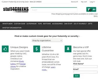 S4G.com(Stuff4GREEKS® Greek Clothing and Apparel Store) Screenshot