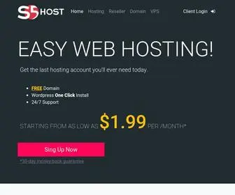 S5Host.com(Each type of hosting service we provide) Screenshot