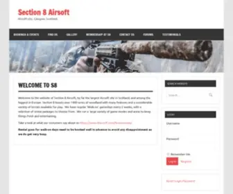 S8Airsoft.com(Airsoft site) Screenshot