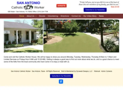 SA-Catholicworker.org(San Antonio Catholic Worker) Screenshot