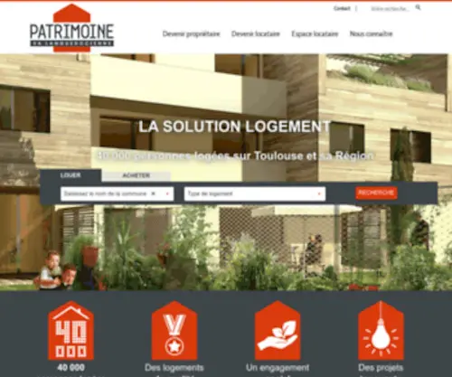 SA-Patrimoine.com(Logement social à toulouse et en midi) Screenshot