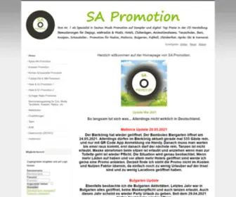 SA-Promotion.de(SA-Promotion Ihr Spezialist für Samplerpromotion. Handbemusterungen) Screenshot