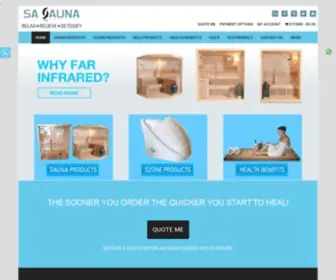 SA-Sauna.co.za(Far Infrared Sauna Sales) Screenshot