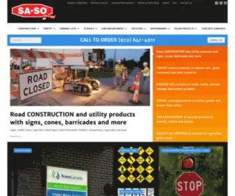 SA-SO.com(SA-SO Traffic, Safety and Facility Products) Screenshot
