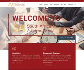 SA3.co.za(Actuarial Recruitment Firm) Screenshot