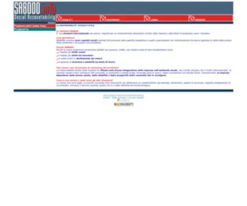 SA8000.info(Social Accountability) Screenshot