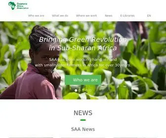 Saa-Safe.org(Sasakawa Africa Association) Screenshot