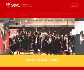 Saaac.co.za(SA ACADEMY OF APPLIED COMPETENCE) Screenshot