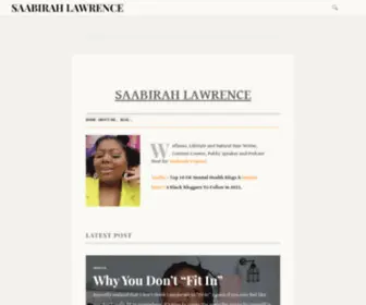 Saabirahlawrence.com(Lifestyle) Screenshot