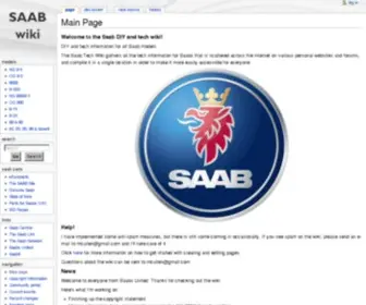 Saabwiki.info(The Saab Tech Wiki) Screenshot