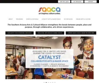 Saaca.org(The Southern Arizona Arts and Cultural Alliance) Screenshot
