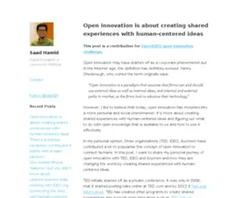 Saadhamid.com(Hi, I'm Saad Hamid) Screenshot
