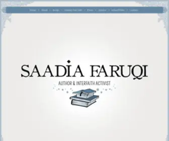 Saadiafaruqi.com(SAADIA FARUQI) Screenshot