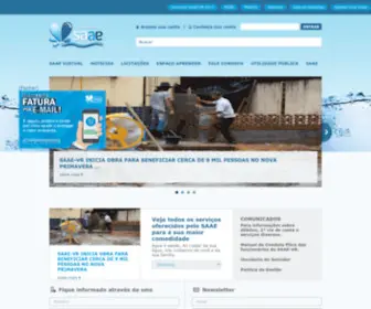 Saaevr.com.br(O Serviço Autônomo de Água e Esgoto (SAAE)) Screenshot