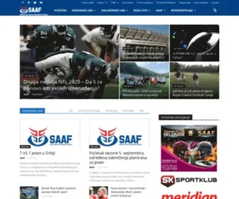 Saaf.rs(Srpska asocijacija americkog fudbala) Screenshot