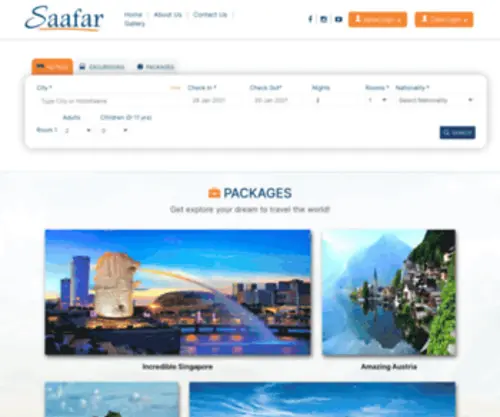 Saafar.com(saafar) Screenshot