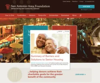 Saafdn.org(San Antonio Area Foundation) Screenshot