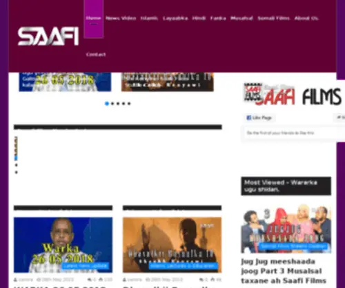 Saafinews.com(Saafi news Somali Films Music serials afsoomaali Musalsal mp3 download) Screenshot