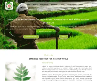 Saahasindia.org(The Saahas India) Screenshot