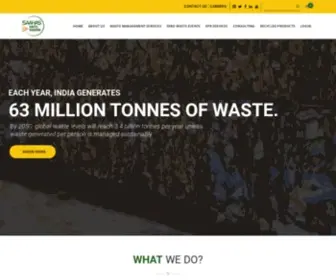 Saahaszerowaste.com(Sustainable Waste Management Services in India) Screenshot