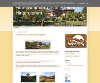 Saalbach-Hotels.at(Hotel Sonnberg) Screenshot