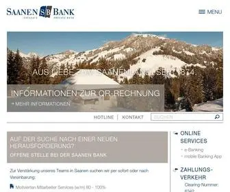 Saanenbank.ch(SB Saanen Bank AG) Screenshot