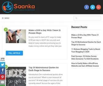 Saanka.net(Homepage) Screenshot