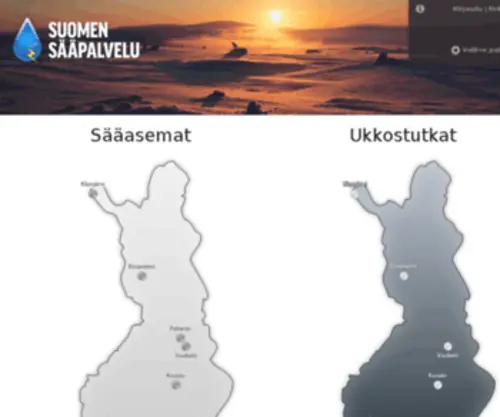 Saapalvelu.fi(Suomen Sääpalvelu) Screenshot